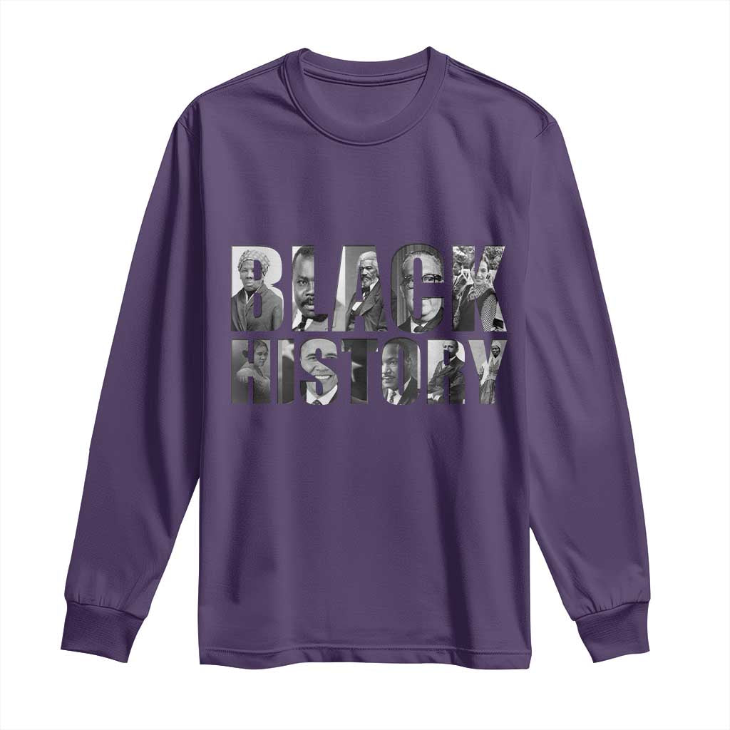 African American Leaders Long Sleeve Shirt Black History Month Legends TS12 Purple Print Your Wear
