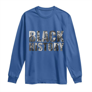 African American Leaders Long Sleeve Shirt Black History Month Legends TS12 Royal Blue Print Your Wear