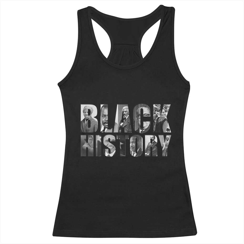 African American Leaders Racerback Tank Top Black History Month Legends TS12 Black Print Your Wear