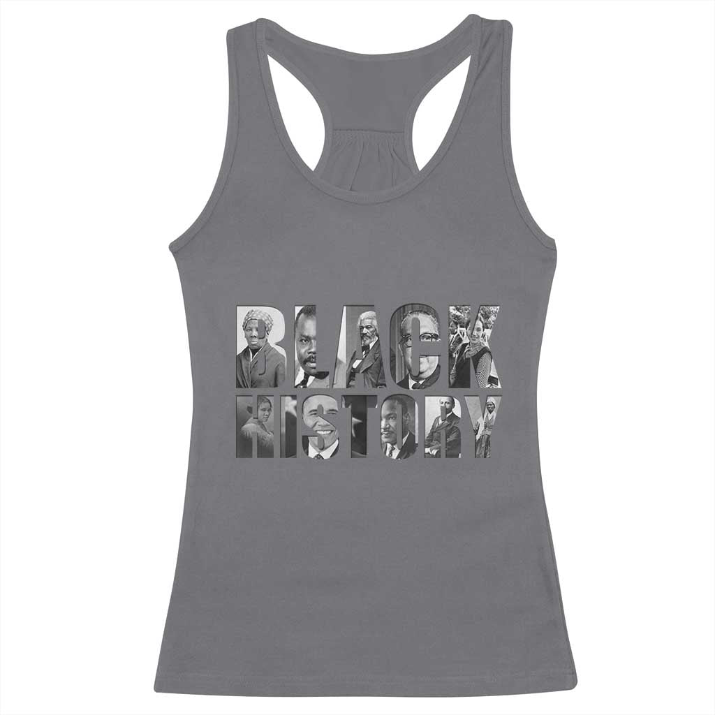 African American Leaders Racerback Tank Top Black History Month Legends TS12 Charcoal Print Your Wear