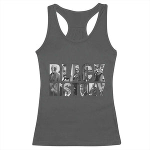 African American Leaders Racerback Tank Top Black History Month Legends TS12 Dark Heather Print Your Wear