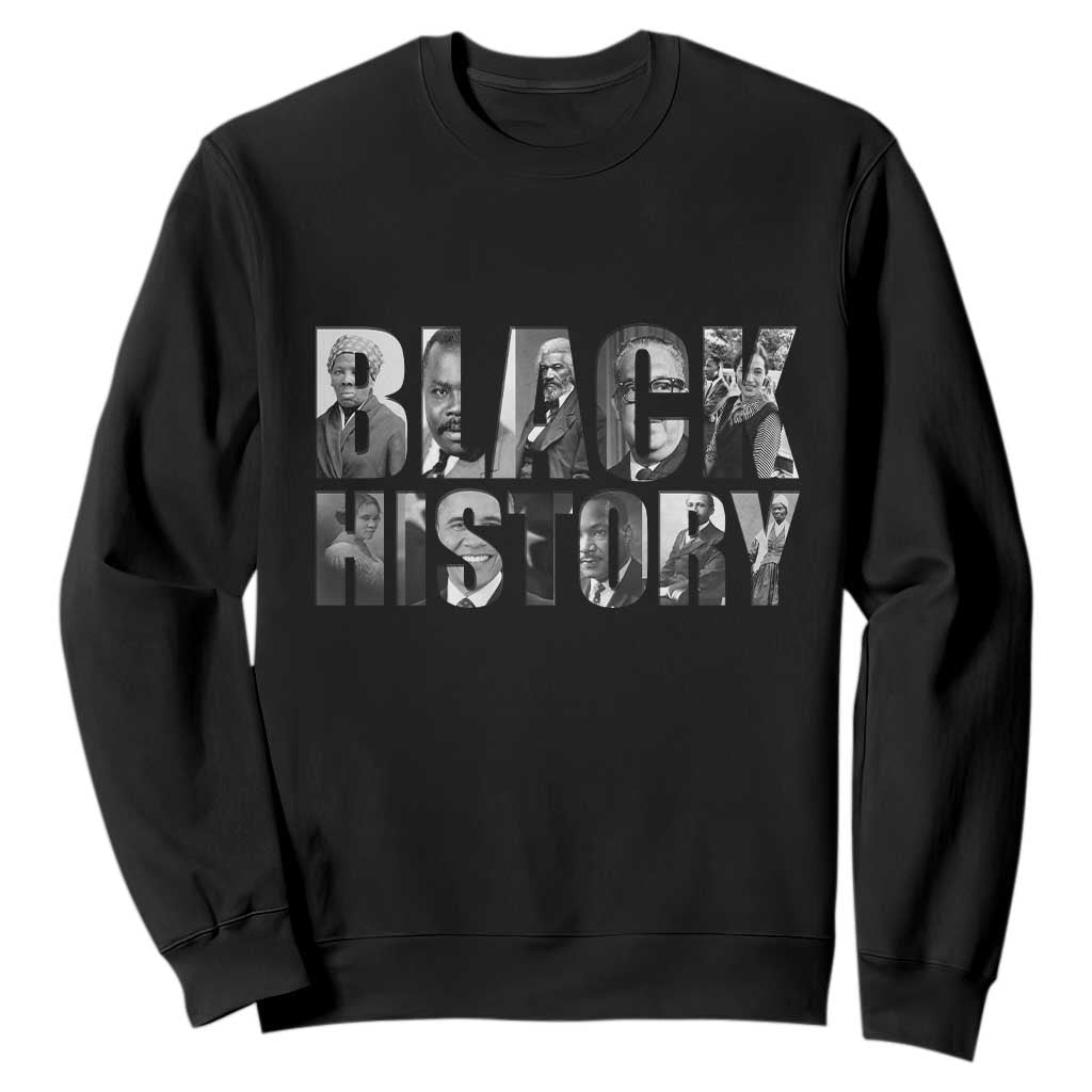 African American Leaders Sweatshirt Black History Month Legends TS12 Black Print Your Wear