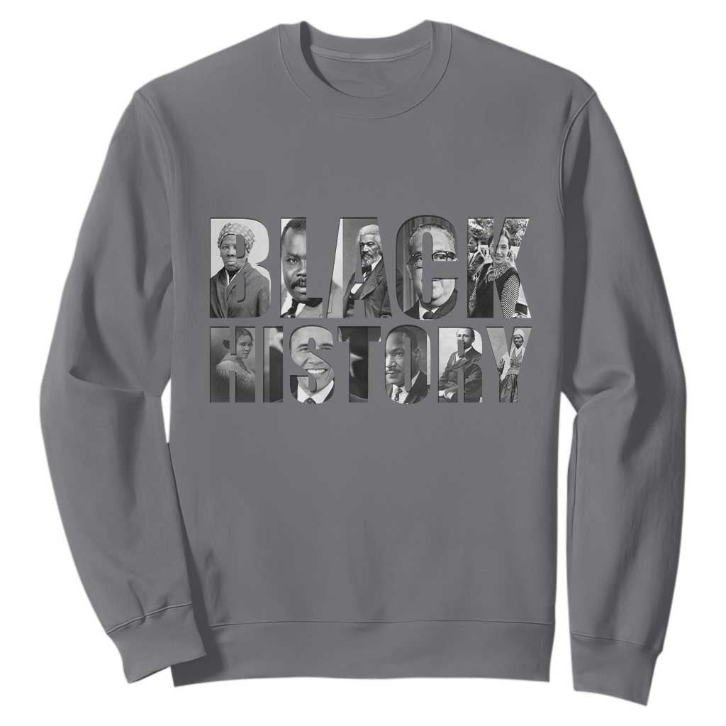 African American Leaders Sweatshirt Black History Month Legends TS12 Charcoal Print Your Wear