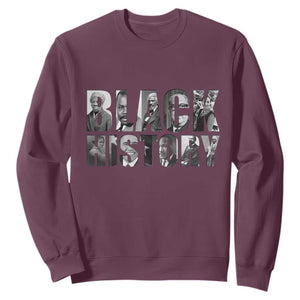 African American Leaders Sweatshirt Black History Month Legends TS12 Maroon Print Your Wear