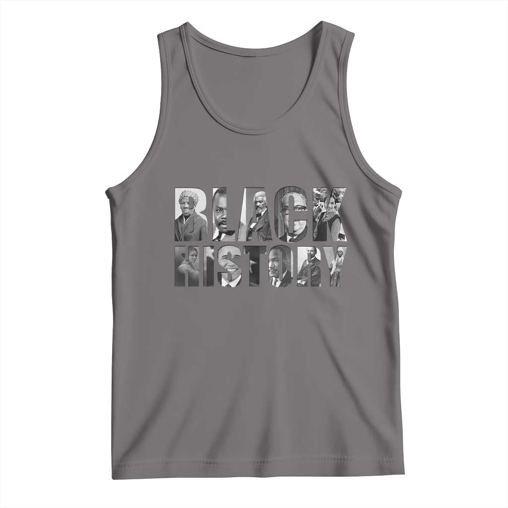African American Leaders Tank Top Black History Month Legends TS12 Deep Heather Print Your Wear