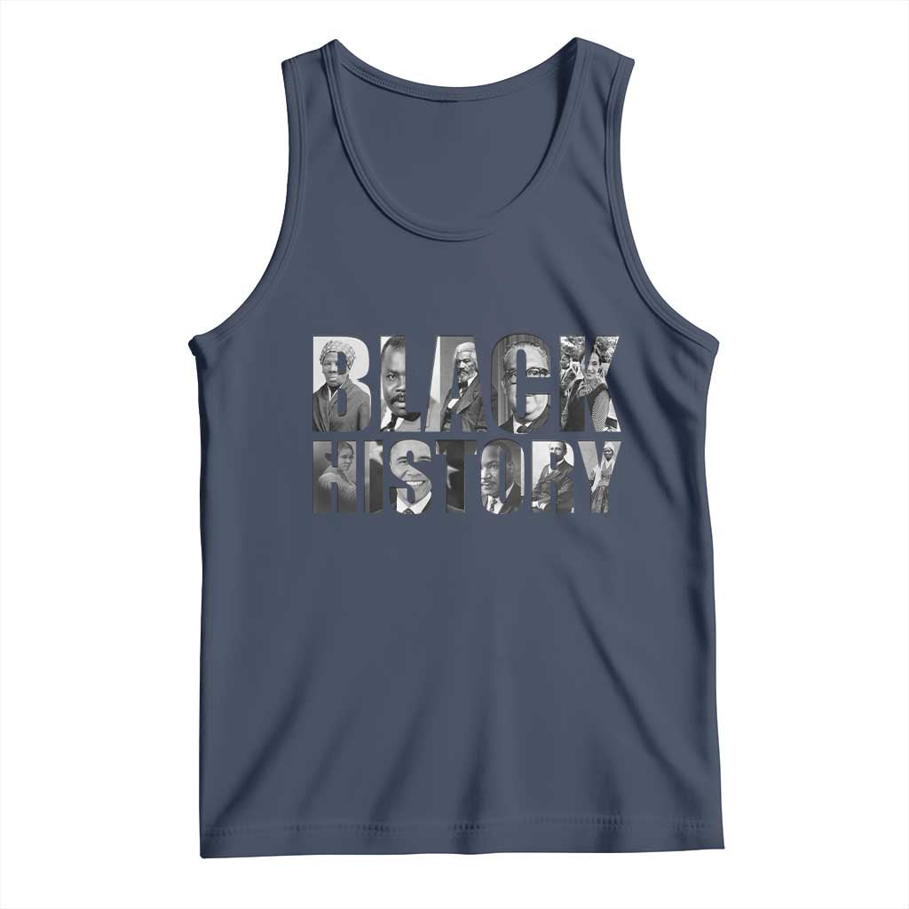African American Leaders Tank Top Black History Month Legends TS12 Navy Print Your Wear