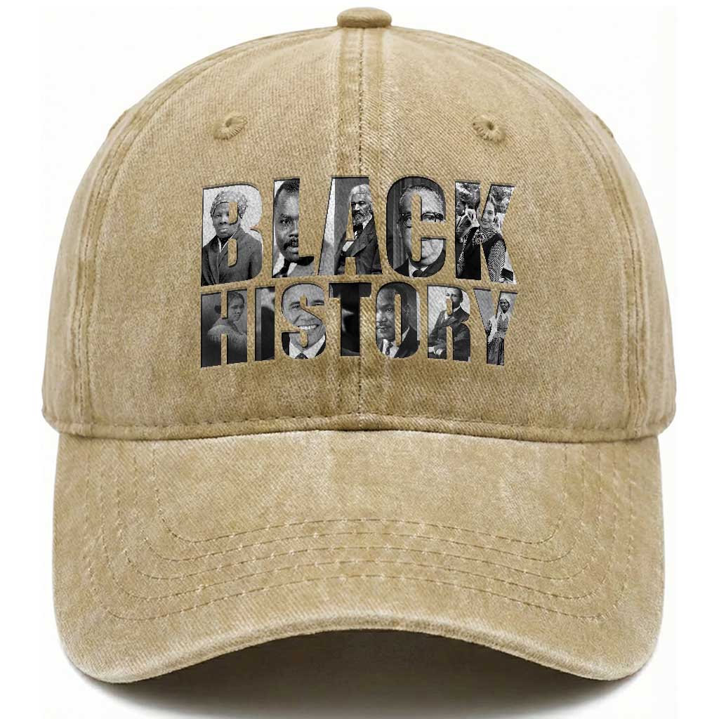 African American Leaders Washed Cotton Baseball Cap Black History Month Legends TS12 Print Your Wear
