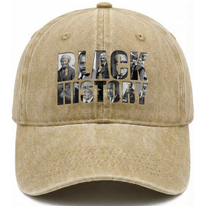 African American Leaders Washed Cotton Baseball Cap Black History Month Legends TS12 Print Your Wear