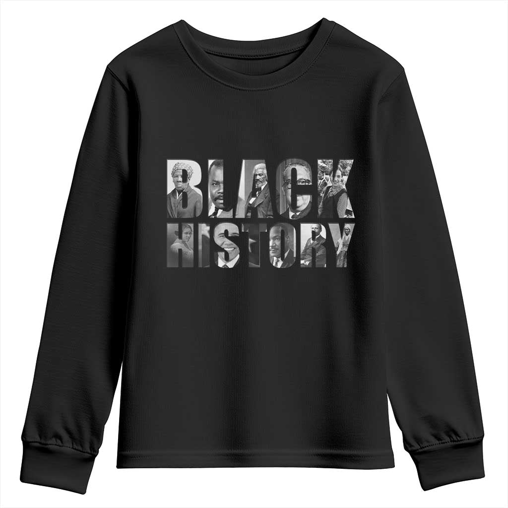 African American Leaders Youth Sweatshirt Black History Month Legends TS12 Black Print Your Wear