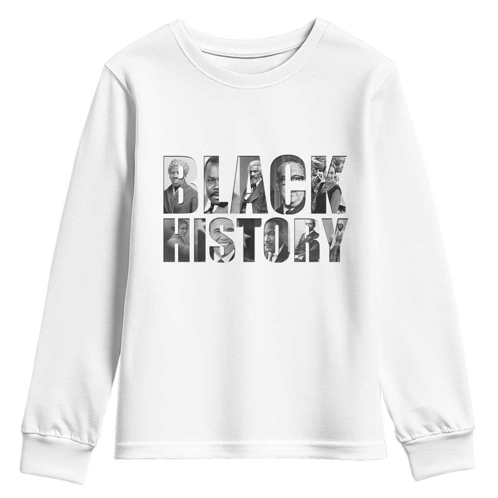 African American Leaders Youth Sweatshirt Black History Month Legends TS12 White Print Your Wear