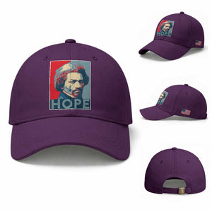 Frederick Douglass Hope Poster Baseball Cap African American Heritage TS12 Baseball Cap Universal Fit Purple Print Your Wear