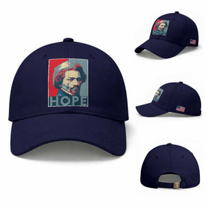 Frederick Douglass Hope Poster Baseball Cap African American Heritage TS12 Baseball Cap Universal Fit Dark Blue Print Your Wear