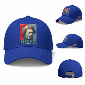 Frederick Douglass Hope Poster Baseball Cap African American Heritage TS12 Baseball Cap Universal Fit Royal Blue Print Your Wear
