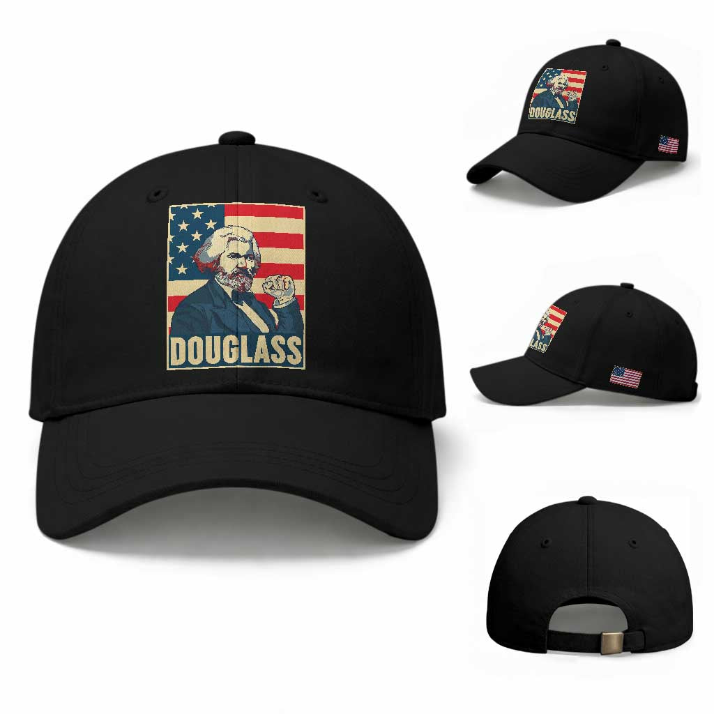 Frederick Douglass American Hero Baseball Cap Black History Month Gift TS12 Baseball Cap Universal Fit Black Print Your Wear