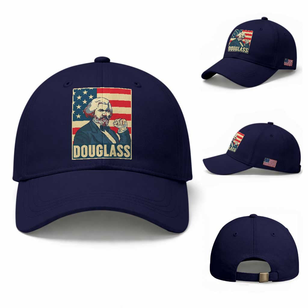 Frederick Douglass American Hero Baseball Cap Black History Month Gift TS12 Baseball Cap Universal Fit Dark Blue Print Your Wear