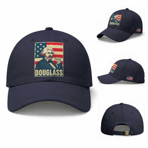 Frederick Douglass American Hero Baseball Cap Black History Month Gift TS12 Baseball Cap Universal Fit Navy Print Your Wear