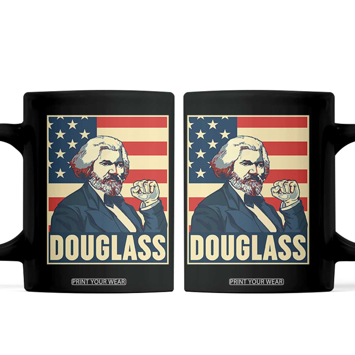 Frederick Douglass American Hero Coffee Mug Black History Month Gift TS12 Black Print Your Wear