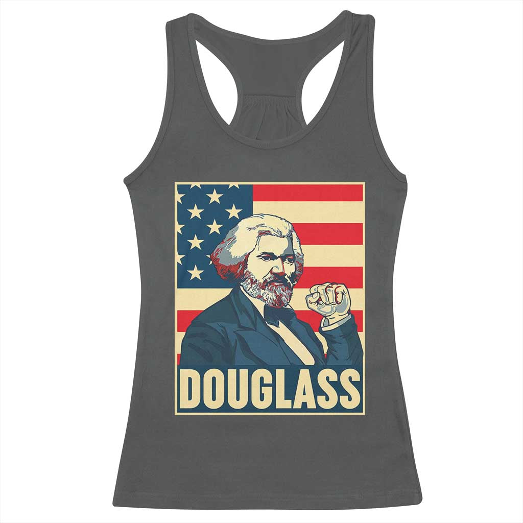 Frederick Douglass American Hero Racerback Tank Top Black History Month Gift TS12 Dark Heather Print Your Wear