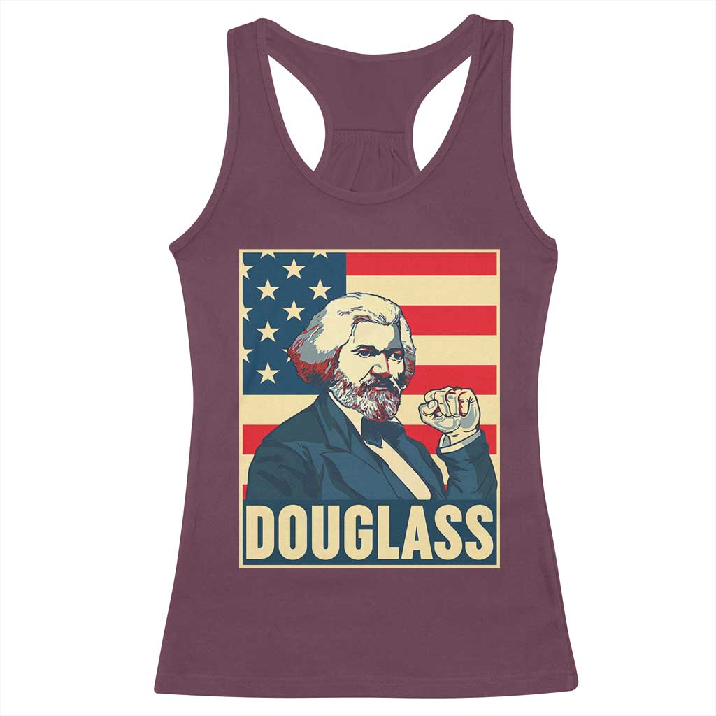 Frederick Douglass American Hero Racerback Tank Top Black History Month Gift TS12 Maroon Print Your Wear