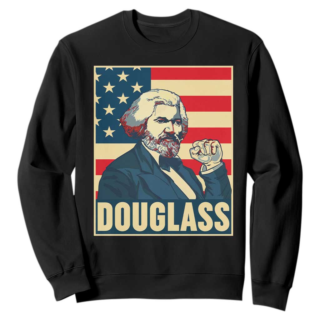 Frederick Douglass American Hero Sweatshirt Black History Month Gift TS12 Black Print Your Wear