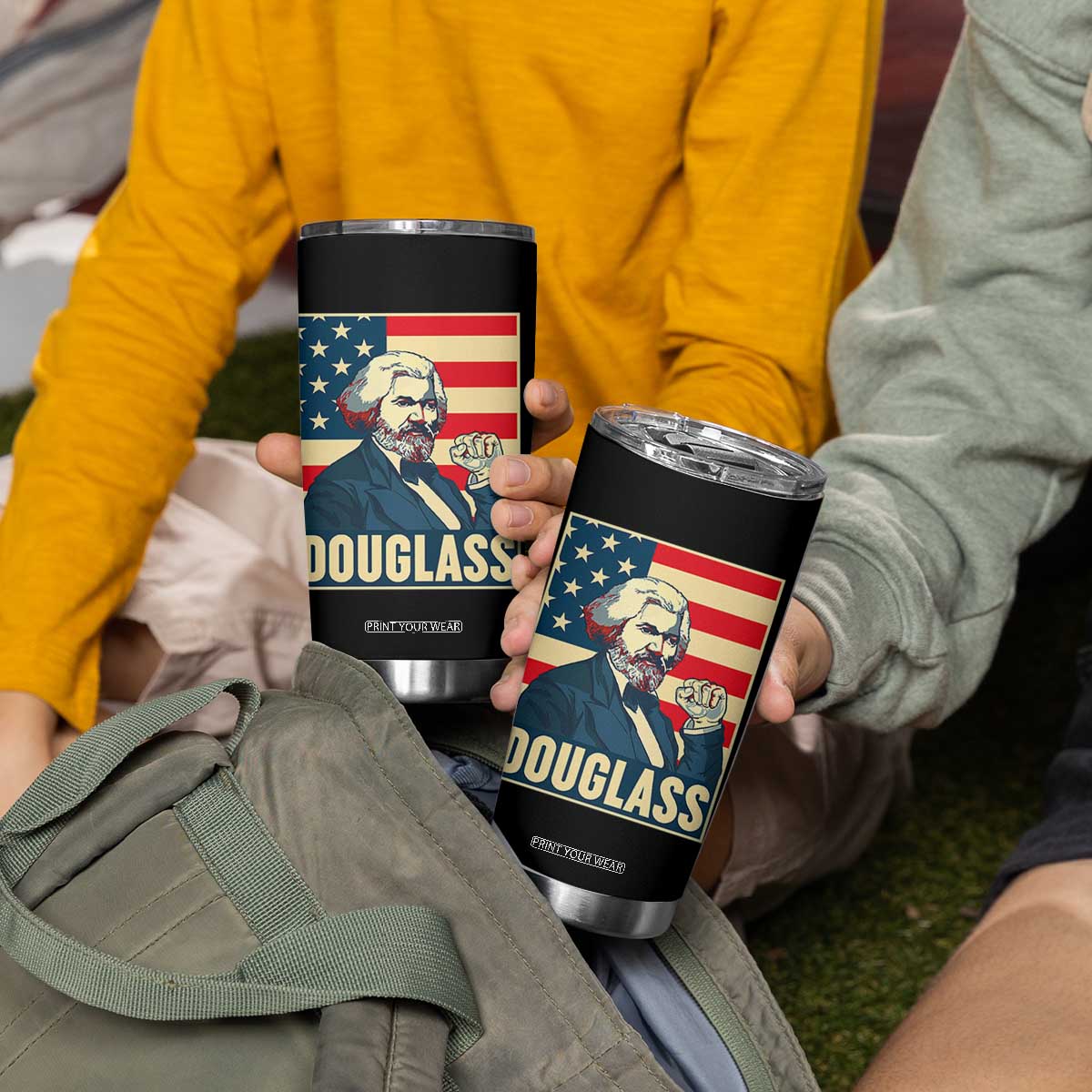 Frederick Douglass American Hero Tumbler Cup Black History Month Gift TS12 Print Your Wear