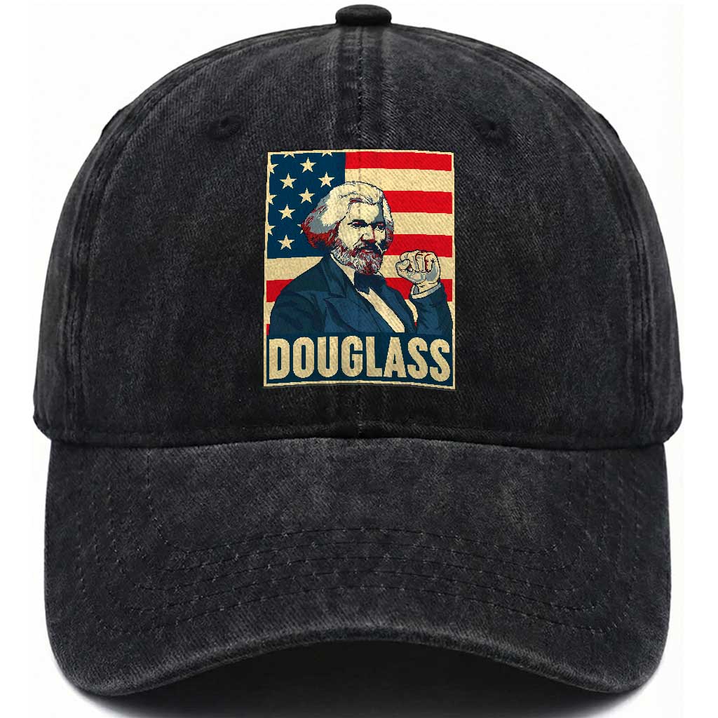 Frederick Douglass American Hero Washed Cotton Baseball Cap Black History Month Gift TS12 Print Your Wear