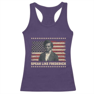 Speak Like Frederick Racerback Tank Top Black History Month Gift TS12 Purple Print Your Wear