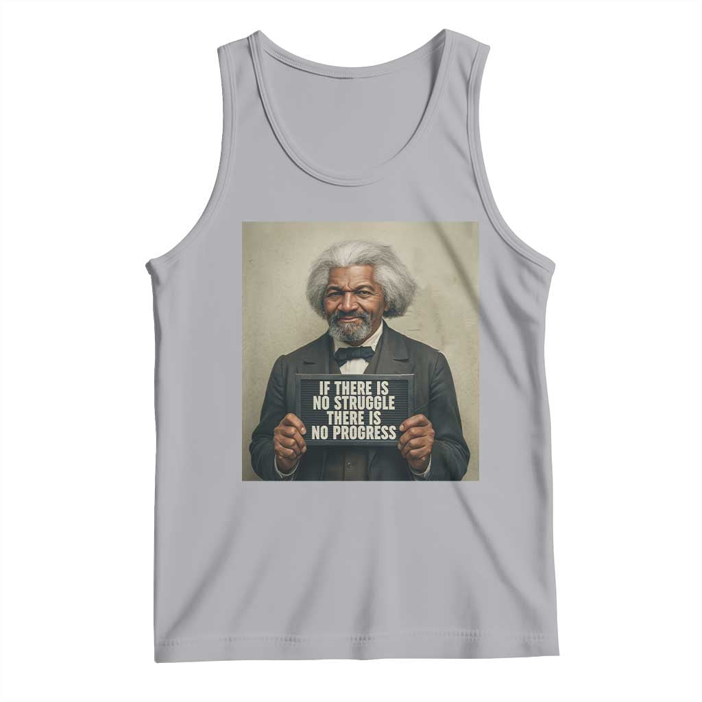 Frederick Douglass Quote Tank Top If There Is No Struggle There Is No Progress TS12 Athletic Heather Print Your Wear