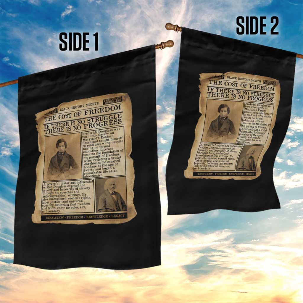 If There Is No Struggle No Progress Garden Flag Frederick Douglass Newspaper TS12 Print Your Wear