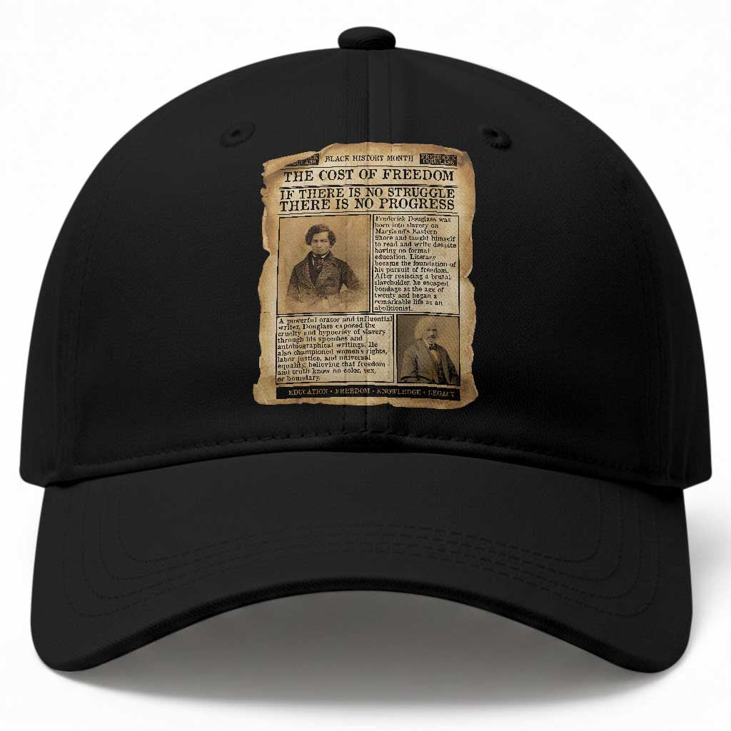 If There Is No Struggle No Progress Baseball Cap Frederick Douglass Newspaper TS12 Print Your Wear