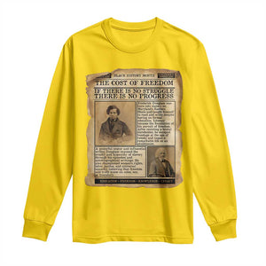 If There Is No Struggle No Progress Long Sleeve Shirt Frederick Douglass Newspaper TS12 Daisy Print Your Wear