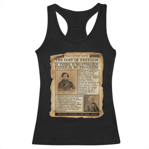If There Is No Struggle No Progress Racerback Tank Top Frederick Douglass Newspaper TS12 Black Print Your Wear