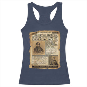 If There Is No Struggle No Progress Racerback Tank Top Frederick Douglass Newspaper TS12 Navy Print Your Wear