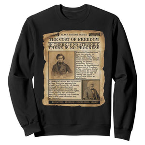 If There Is No Struggle No Progress Sweatshirt Frederick Douglass Newspaper TS12 Black Print Your Wear