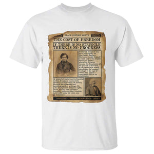If There Is No Struggle No Progress T Shirt Frederick Douglass Newspaper TS12 White Print Your Wear