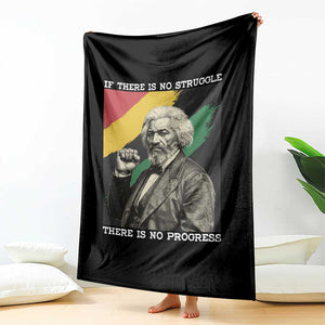 Frederick Douglass Struggle And Progress Throw Blanket Inspirational Black History TS12 Print Your Wear