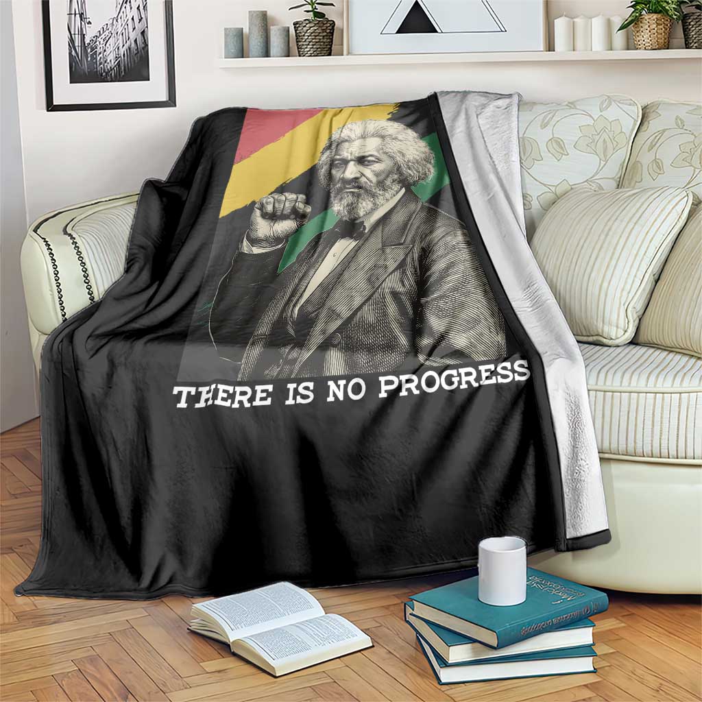 Frederick Douglass Struggle And Progress Throw Blanket Inspirational Black History TS12 Print Your Wear