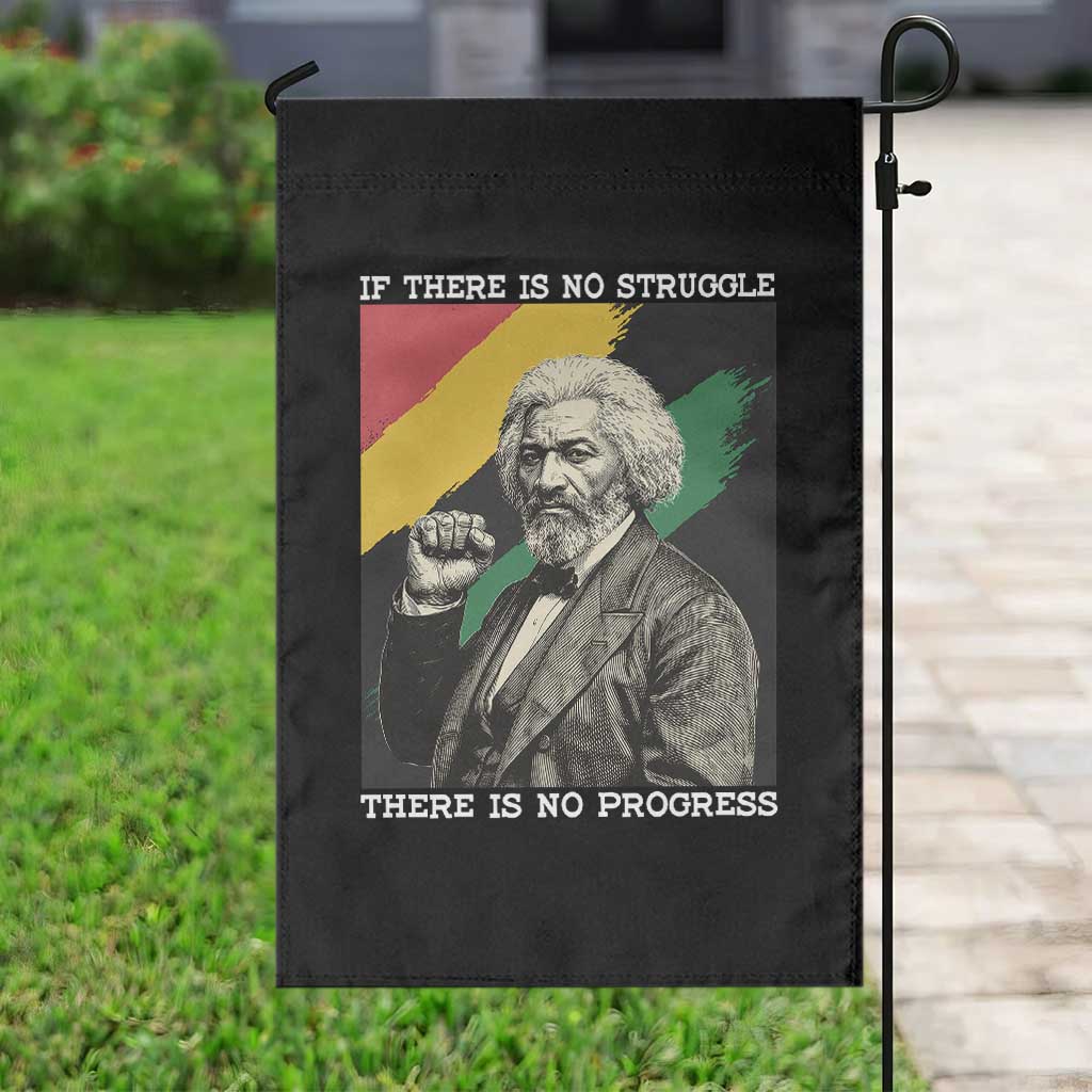 Frederick Douglass Struggle And Progress Garden Flag Inspirational Black History TS12 Print Your Wear