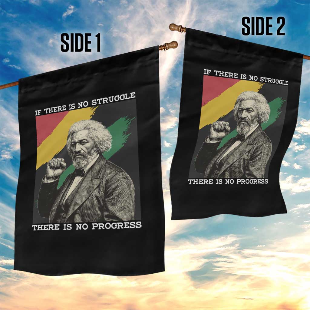 Frederick Douglass Struggle And Progress Garden Flag Inspirational Black History TS12 Print Your Wear