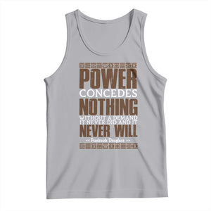 Frederick Douglass Tank Top Power Concedes Nothing Without A Demand TS12 Athletic Heather Print Your Wear