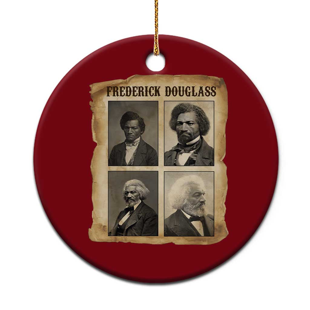 The Life Of Frederick Douglass Ceramic Ornament Historical Black History TS12 1pc Red Print Your Wear