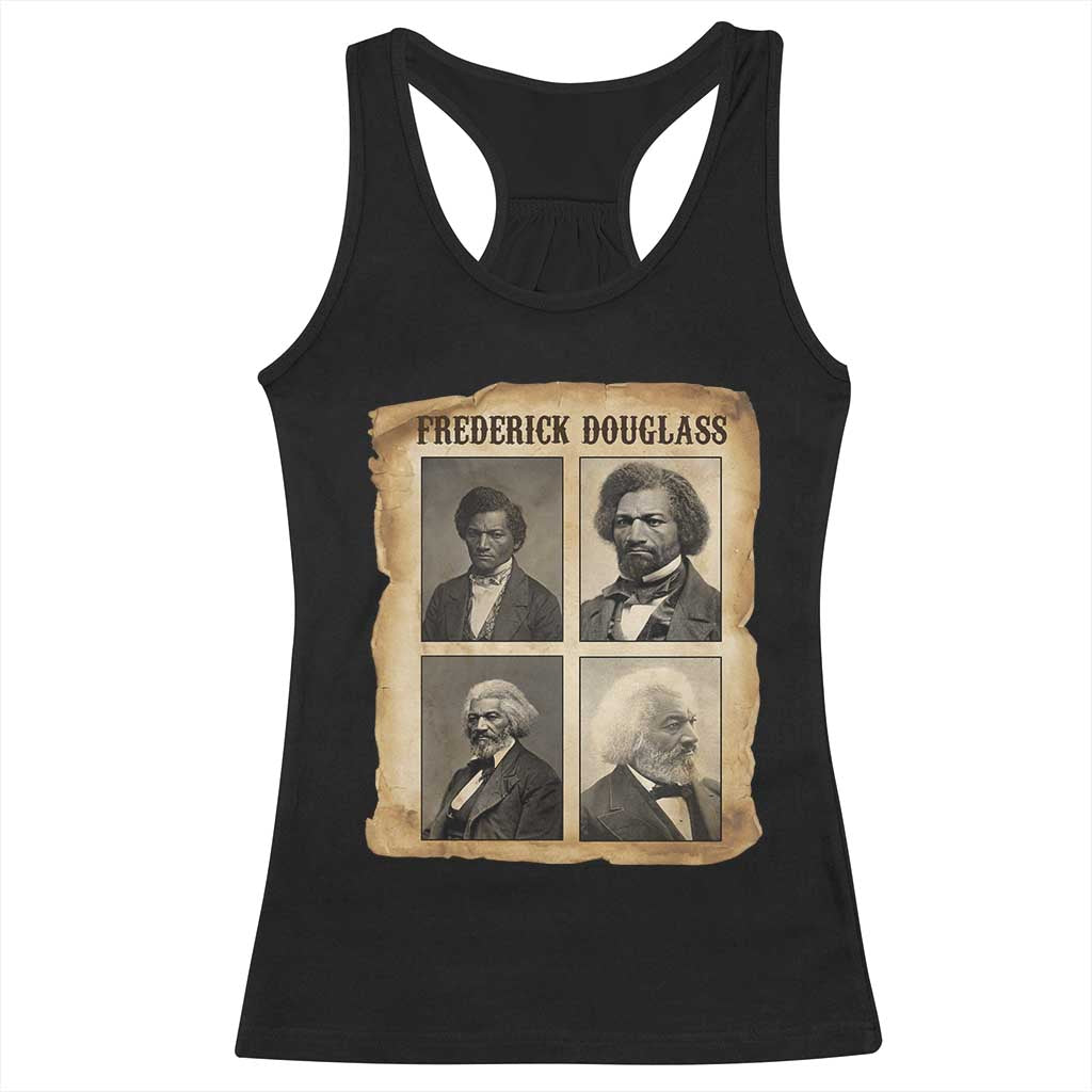 The Life Of Frederick Douglass Racerback Tank Top Historical Black History TS12 Black Print Your Wear