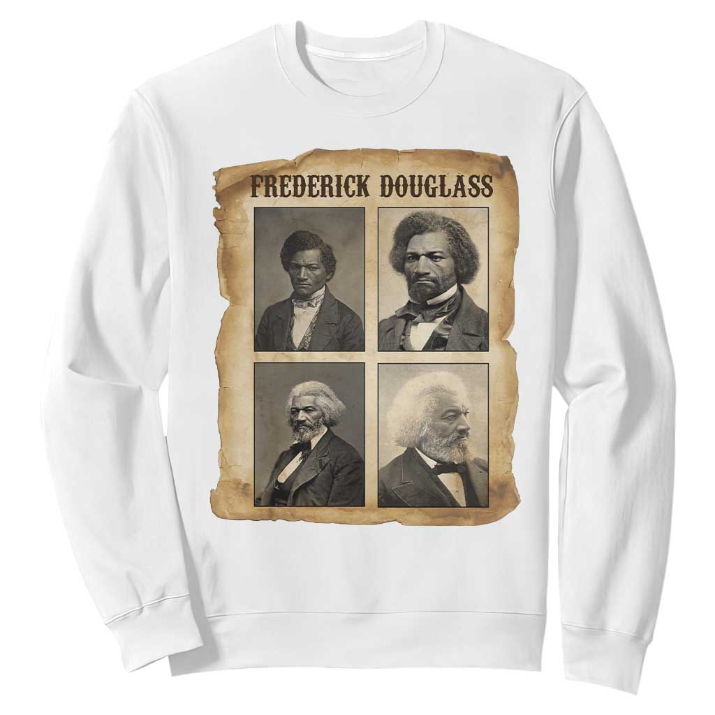 The Life Of Frederick Douglass Sweatshirt Historical Black History TS12 White Print Your Wear