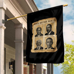 Vintage Black History Heroes Garden Flag Strong Black Pride TS12 Print Your Wear