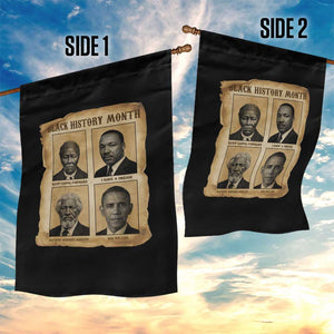 Vintage Black History Heroes Garden Flag Strong Black Pride TS12 Print Your Wear