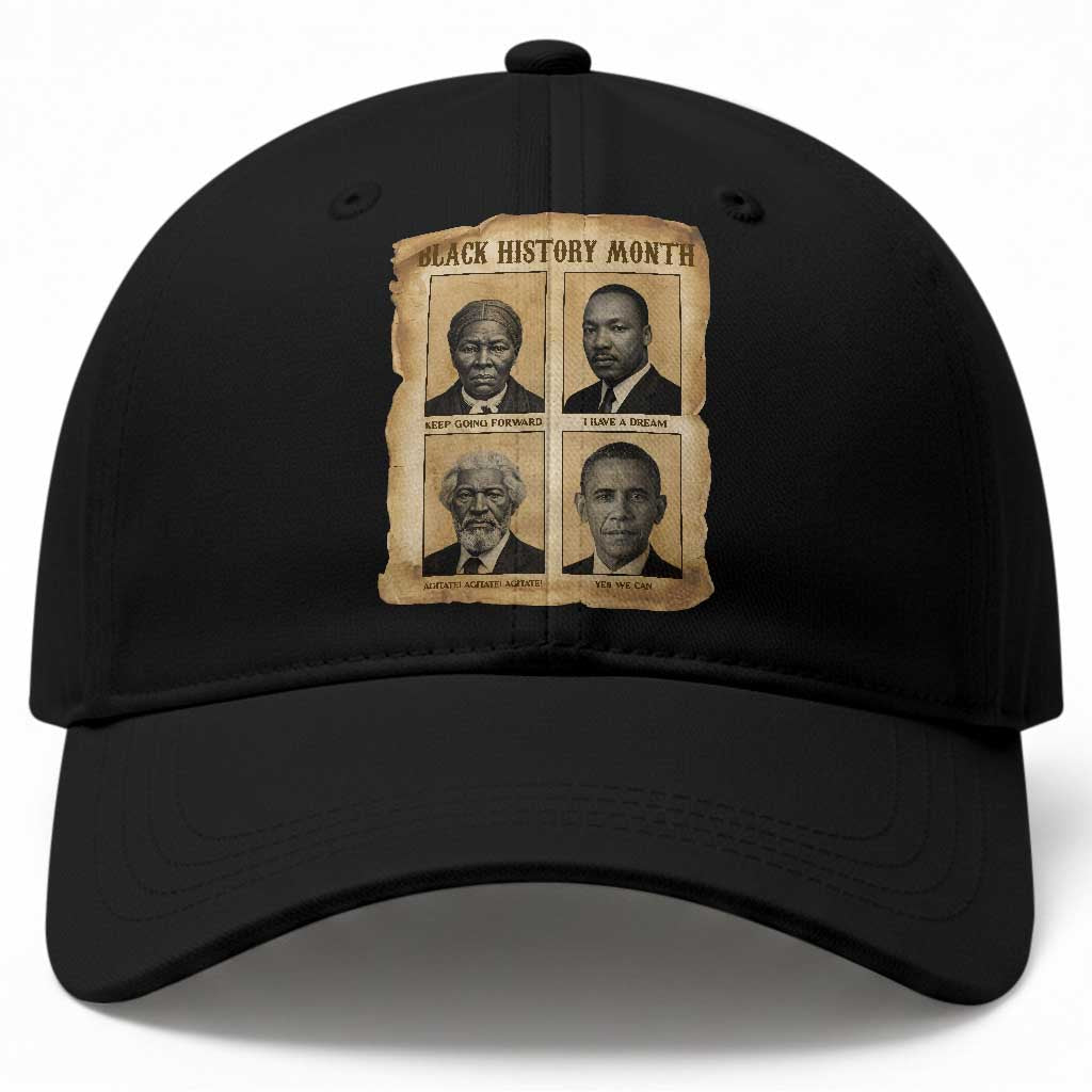Vintage Black History Heroes Baseball Cap Strong Black Pride TS12 Print Your Wear