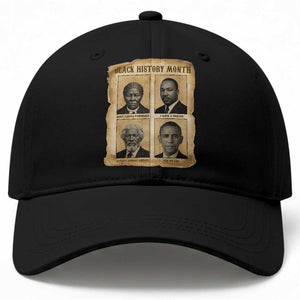 Vintage Black History Heroes Baseball Cap Strong Black Pride TS12 Print Your Wear