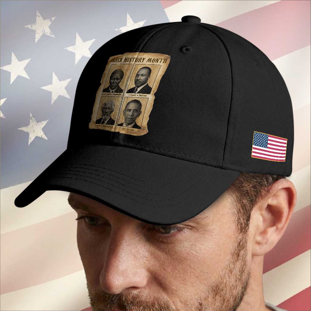 Vintage Black History Heroes Baseball Cap Strong Black Pride TS12 Print Your Wear