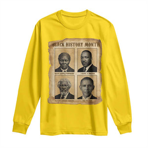Vintage Black History Heroes Long Sleeve Shirt Strong Black Pride TS12 Daisy Print Your Wear