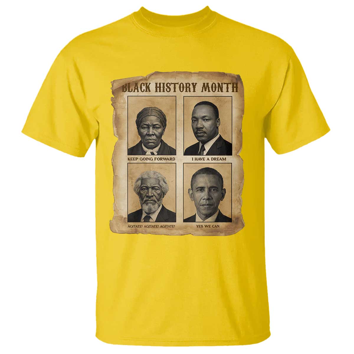Vintage Black History Heroes T Shirt Strong Black Pride TS12 Daisy Print Your Wear